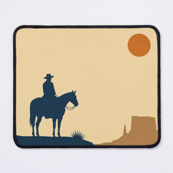 Item preview, Minimal Cowboy Sunset Desert Silhouette designed and sold by Creative_Canvas.