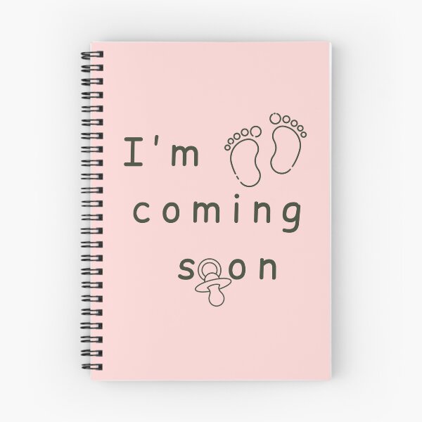 Item preview, I'm Coming Soon - Minimalist Pregnancy Announcement - Pink designed and sold by Très Joli Brothers.