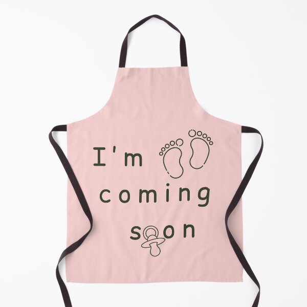 Item preview, I'm Coming Soon - Minimalist Pregnancy Announcement - Pink designed and sold by Très Joli Brothers.