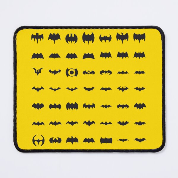 Item preview, Minimal Bat Style Icons Pattern | Dark Hero Symbol Set | Bold Yellow Graphic Design designed and sold by amareshdas008.