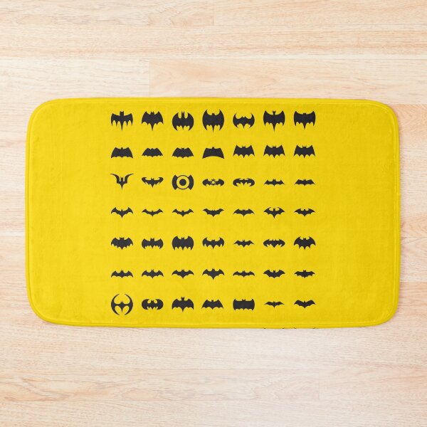 Item preview, Minimal Bat Style Icons Pattern | Dark Hero Symbol Set | Bold Yellow Graphic Design designed and sold by amareshdas008.