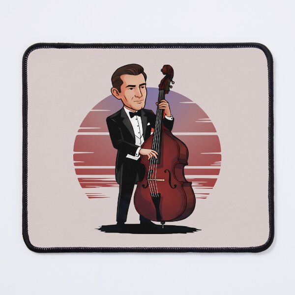 Item preview, A Man with a Double Bass - World Music Day designed and sold by Art-Arcade6.