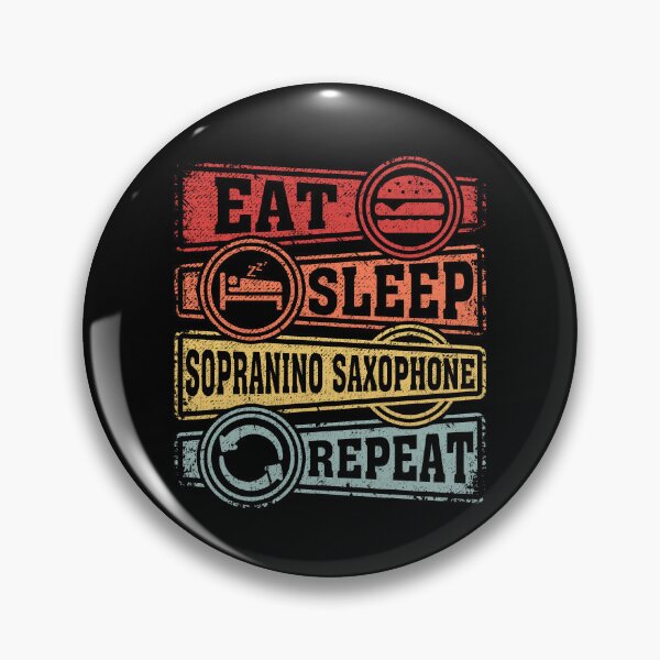Item preview, Eat Sleep Sopranino saxophone Repeat designed and sold by GabbyKash.