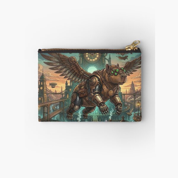 Item preview, Flying Steampunk Capybara with Mechanical Wings designed and sold by Vyxorea.