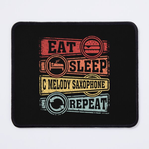 Item preview, Eat Sleep C melody saxophone Repeat designed and sold by GabbyKash.