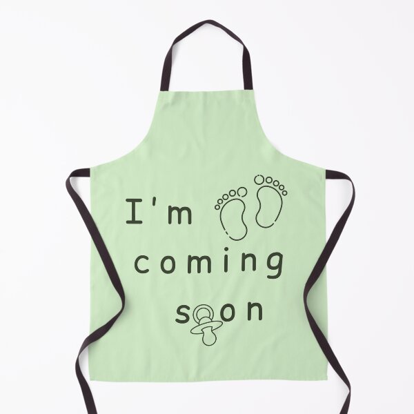 Item preview, I'm Coming Soon - Minimalist Pregnancy Announcement - Green designed and sold by Très Joli Brothers.