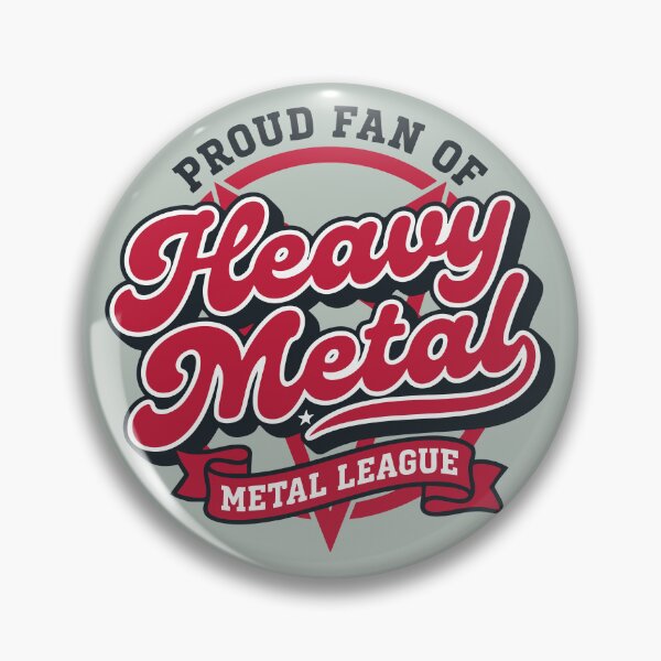 Item preview, Retro Heavy Metal League 3D Vector Lettering Pop Art designed and sold by Cozy-Old-Pub.