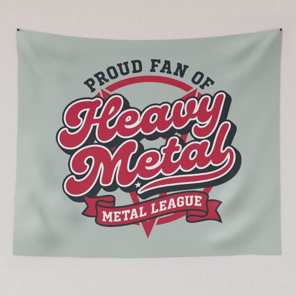 Item preview, Retro Heavy Metal League 3D Vector Lettering Pop Art designed and sold by Cozy-Old-Pub.