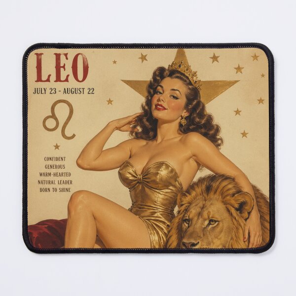 Item preview, ZODIAC PINUP LEO Variant  designed and sold by PINDROPPA.