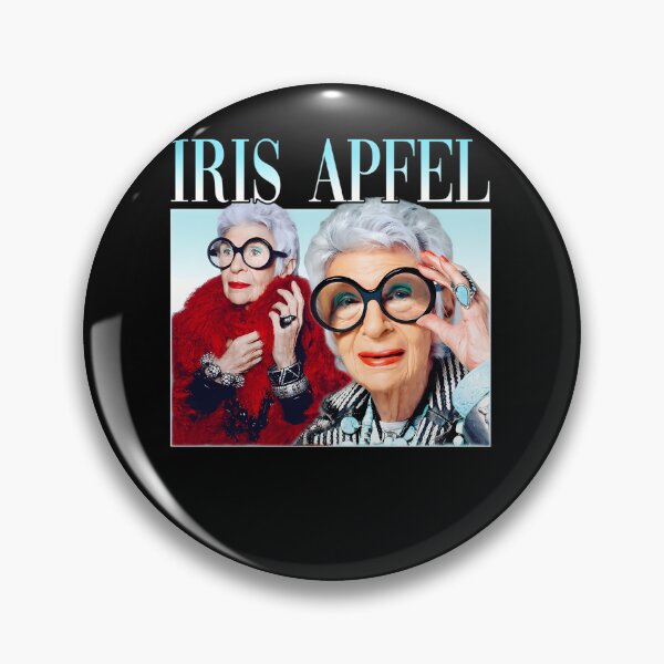 Artikelvorschau, Iris Apfel, RIP Iris Apfel 1921 - 2024, Iris Apfel Erinnerung, Iris Apfen entworfen und verkauft von Glimorashop.