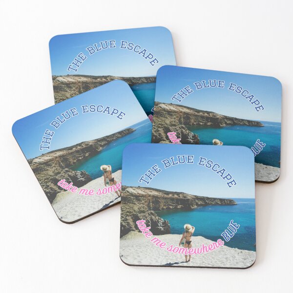 Item preview, The Blue Escape Take Me Somewhere Blue Bikini Girl designed and sold by LittleBigGifts.