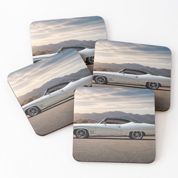 Item preview, White Muscle Car Horizon – Classic Skyline Silhouette (Cinematic Automotive Art) designed and sold by William A McCarthy.