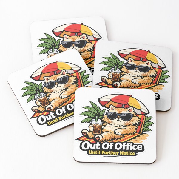 Item preview, Out Of Office Cat Funny Coworker Gift designed and sold by Gentlestate.