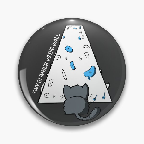 Artikelvorschau, Tiny Climber vs Big Wall Black Design entworfen und verkauft von Rain Ant.