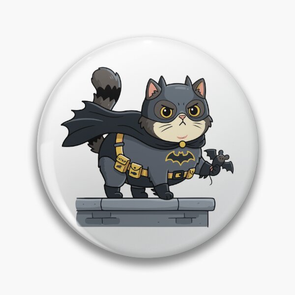 Item preview, Cute Vigilante Cat Hero | Funny Super Cat Cartoon | Dark Kitty Character Design designed and sold by amareshdas008.