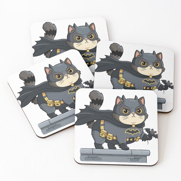 Item preview, Cute Vigilante Cat Hero | Funny Super Cat Cartoon | Dark Kitty Character Design designed and sold by amareshdas008.