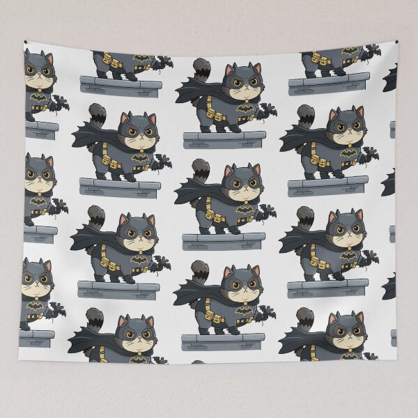 Item preview, Cute Vigilante Cat Hero | Funny Super Cat Cartoon | Dark Kitty Character Design designed and sold by amareshdas008.