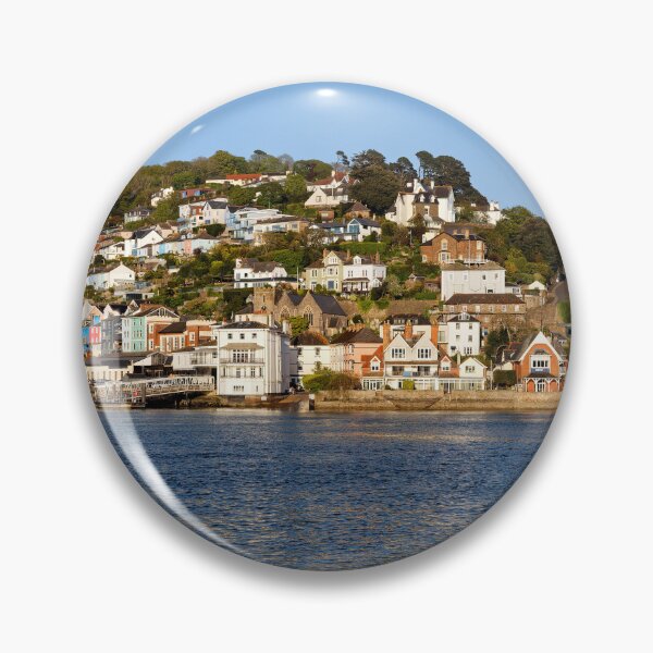 Item preview, Kingswear village on a hill seen from across the river Dart in Dartmouth Devon UK designed and sold by John Gilham - Landscape Photography.