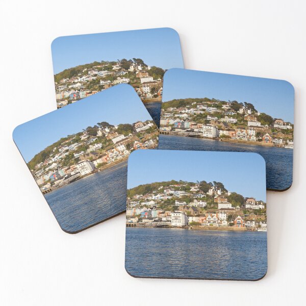 Item preview, Kingswear village on a hill seen from across the river Dart in Dartmouth Devon UK designed and sold by John Gilham - Landscape Photography.