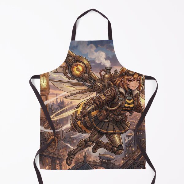 Item preview, Steampunk Anime Bee Girl over London designed and sold by Vyxorea.