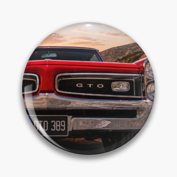 Item preview, Pontiac GTO Front View – Classic Muscle Car at Sunset (Symmetrical Automotive Art) designed and sold by William A McCarthy.