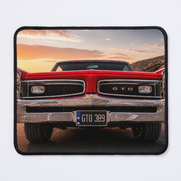 Item preview, Pontiac GTO Front View – Classic Muscle Car at Sunset (Symmetrical Automotive Art) designed and sold by William A McCarthy.