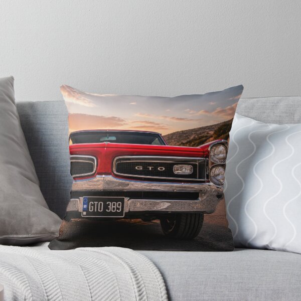 Item preview, Pontiac GTO Front View – Classic Muscle Car at Sunset (Symmetrical Automotive Art) designed and sold by William A McCarthy.
