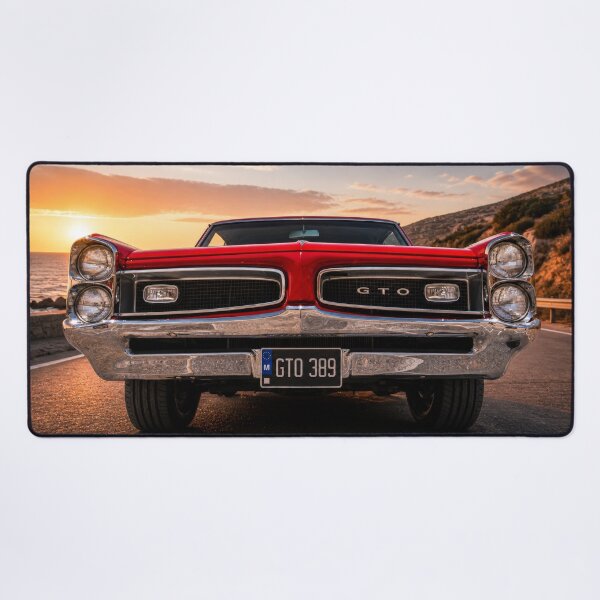 Item preview, Pontiac GTO Front View – Classic Muscle Car at Sunset (Symmetrical Automotive Art) designed and sold by William A McCarthy.