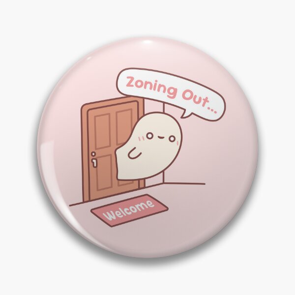 Item preview, Cute Ghost Zoning Out The Door designed and sold by rustydoodle.