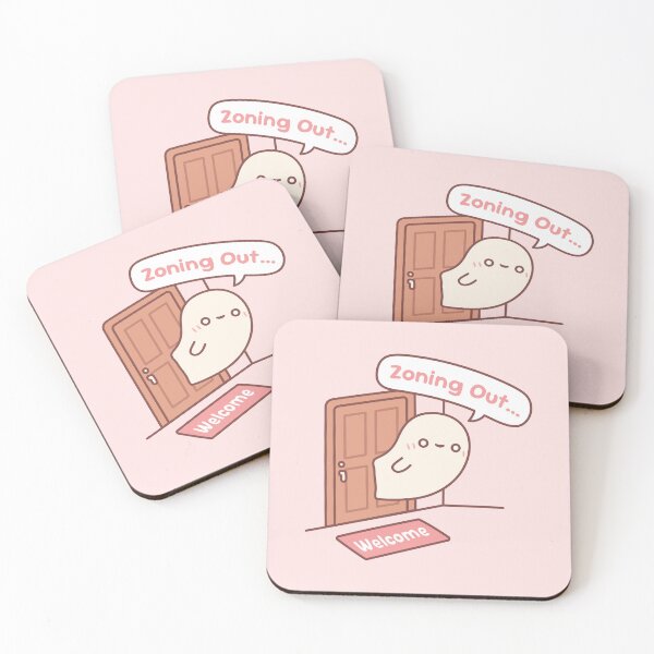 Item preview, Cute Ghost Zoning Out The Door designed and sold by rustydoodle.
