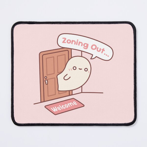 Item preview, Cute Ghost Zoning Out The Door designed and sold by rustydoodle.
