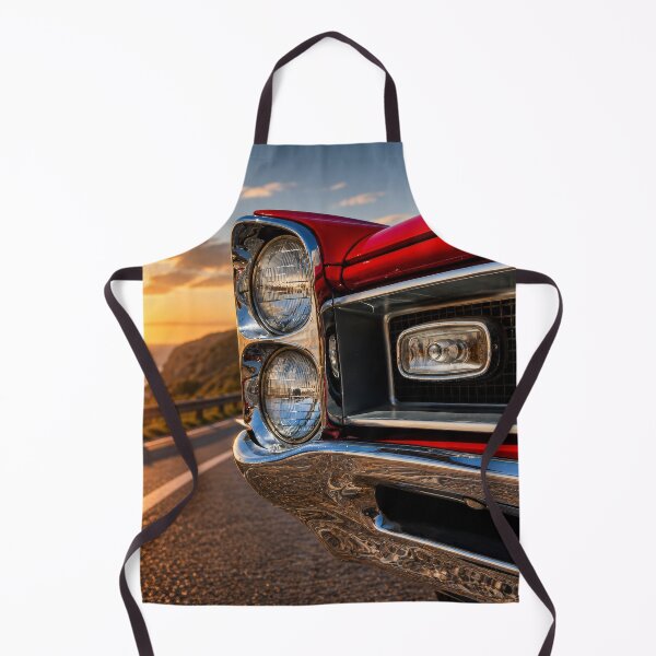 Item preview, Classic Muscle Car Detail at Sunset – Coastal Road Chrome Reflection (Cinematic Automotive Art) designed and sold by William A McCarthy.