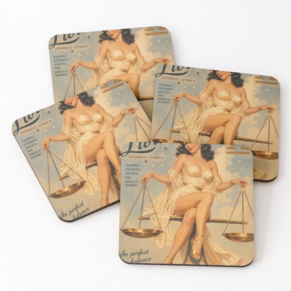 Item preview, ZODIAC PINUP LIBRA Variant  designed and sold by PINDROPPA.