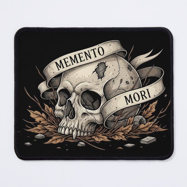 Item preview, Memento Mori Skull and Dead Leaves designed and sold by nuel-art.