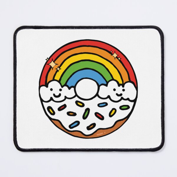 Item preview, Rainbow Donut Kawaii Sprinkles Sweet Treat designed and sold by Loopdrawings.