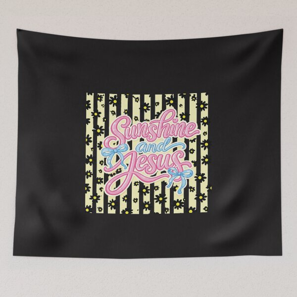 Item preview, Sunshine and Jesus Christian Floral Retro Cute Faith Design designed and sold by kiralynstration.