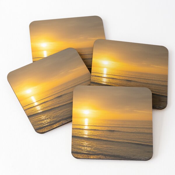 Item preview, Vibrant Sunset Waves at Westward Ho designed and sold by twymanphoto.