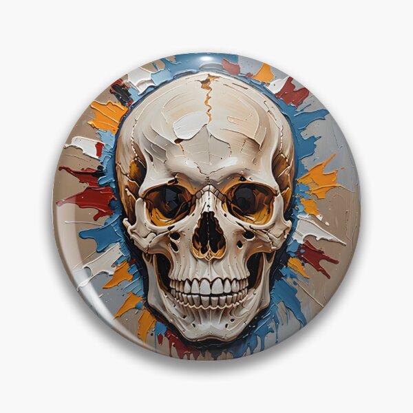 Item preview, Skull Paint Splat designed and sold by Grimwoods & Brimstone.