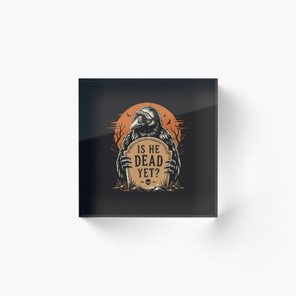 Item preview, Dark Raven Crow Vintage Gothic Humor Dead Yet Funny Bird Design designed and sold by kiralynstration.