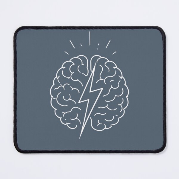 Item preview, Electric Brain Storm Psychology Art - Mental Energy & Creativity - Minimalist Science Illustration designed and sold by MCV-Designs.