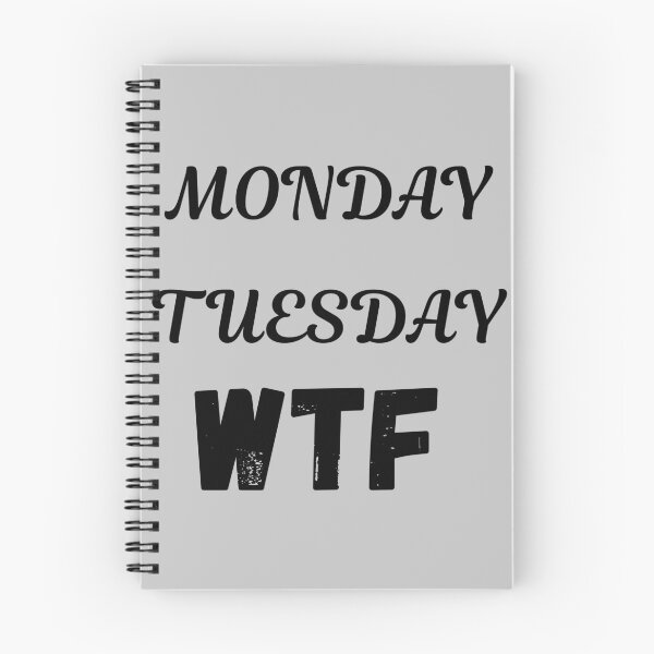 Item preview, Wednesday Thursday Friday WTF Week - Funny Work Humor designed and sold by Typomuse-studio.