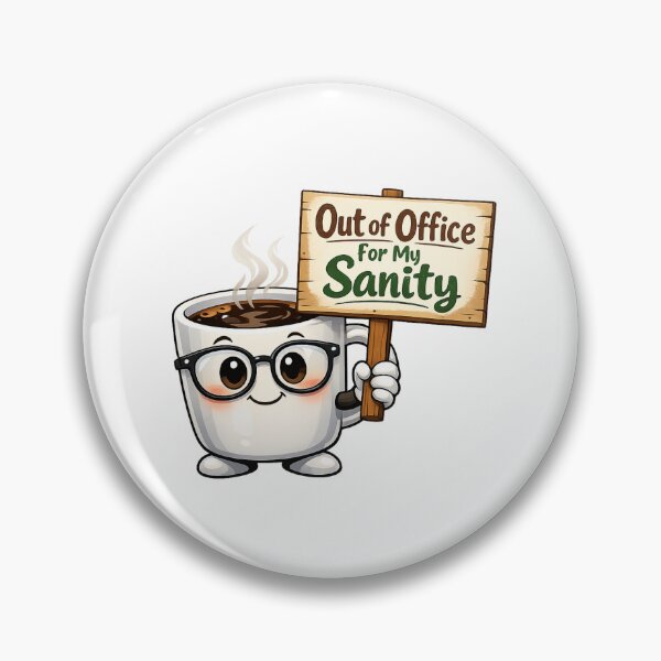 Item preview, Out of Office Sanity Teacher Burnout designed and sold by Art by Debasish.
