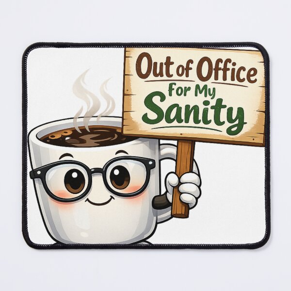 Item preview, Out of Office Sanity Teacher Burnout designed and sold by Art by Debasish.