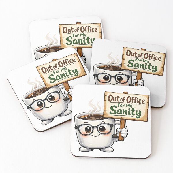Item preview, Out of Office Sanity Teacher Burnout designed and sold by Art by Debasish.