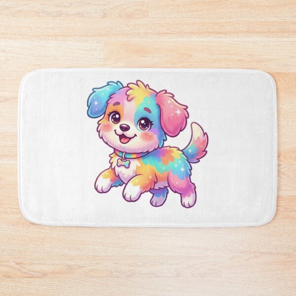 Item preview, Cute Rainbow Puppy Dog Kawaii Illustration designed and sold by ExploreAura Studio.