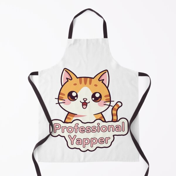 Item preview, Professional Yapper: Kawaii Chibi Orange Cat  designed and sold by MalisoStickers.