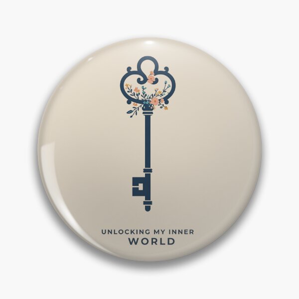 Item preview, Vintage Floral Key Art - Unlocking My Inner World Illustration designed and sold by Inkfino.