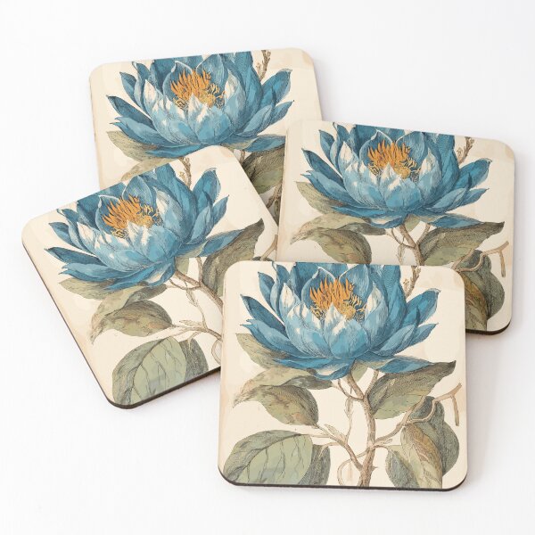 Item preview, The Azure Peony - Vintage Botanical Art designed and sold by bapupa.