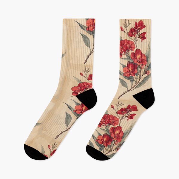 Item preview, Crimson Oleander Branch - Vintage Botanical Art designed and sold by bapupa.