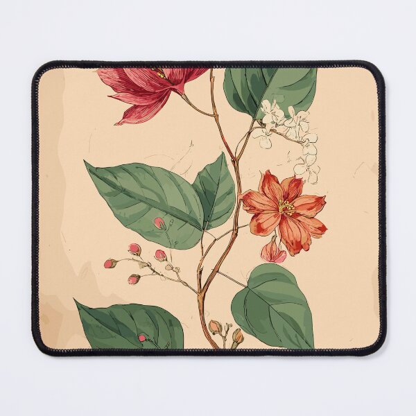 Item preview, Wild Rose and Jasmine Study - Vintage Botanical Art designed and sold by bapupa.